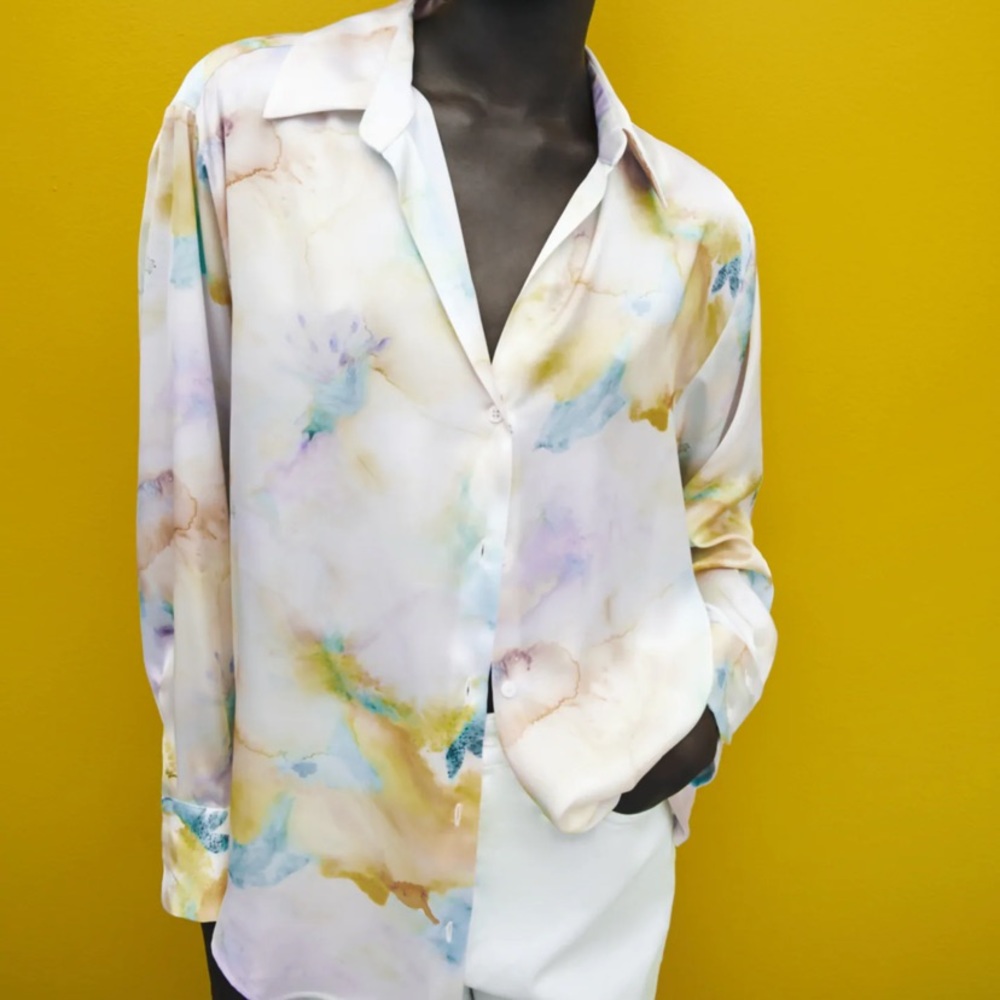 Zara flowy Tie- Dye shirt